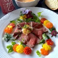 ローストビーフは牛だしと大根おろしがおすすめ♡正月食材使い切り|とんちんさん