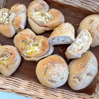 ＊ベーコンマスタードパン
＊カニクリームコロッケパン|さっちんさん