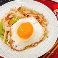 🅜🅔🅝🅤 🥬野菜たくさん焼きうどん🥢|Tsuu_chan‪ ·͜·♡‬さん