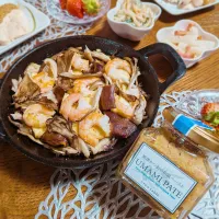 節約ご褒美ごはん賞景品deアヒージョ♪|まめころさん