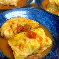 春キャベツでロールキャベツ|だまさん