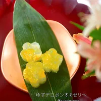 ゆずデコポン寒天ゼリー|kukulutomo ❁𓎪 ⡱𓎩‎𐩢𐩺𓎪 ⡱さん