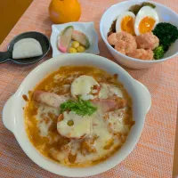 ☆ミラノ風ドリア　☆サラダ　☆かまぼこ＆銀杏　☆べったら漬| chikakoさん