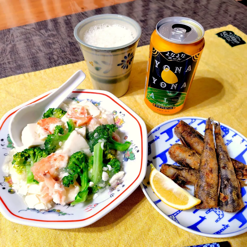 【主菜】海老とブロッコリーのふわとろ炒め|シュビラさん