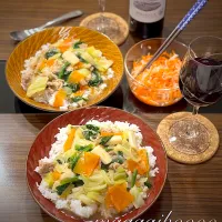 金曜日の簡単晩ご飯😋🍷|マイコさん