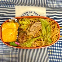 焼きうどんだし巻き卵弁当|ハリネズミさん