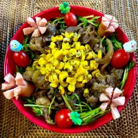 ペッパーランチ風牛丼。|ヘルペイさん