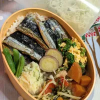 本日のお弁当〜秋刀魚の蒲焼き和風弁当|f.1125beさん