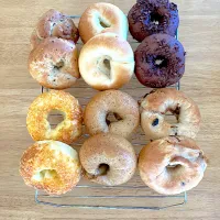 ＊ベーグル7種類完成の集合写真＊|さくたえさん