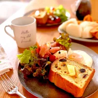 新しい家族🐕を迎える朝のモーニングプレート|kaeさん