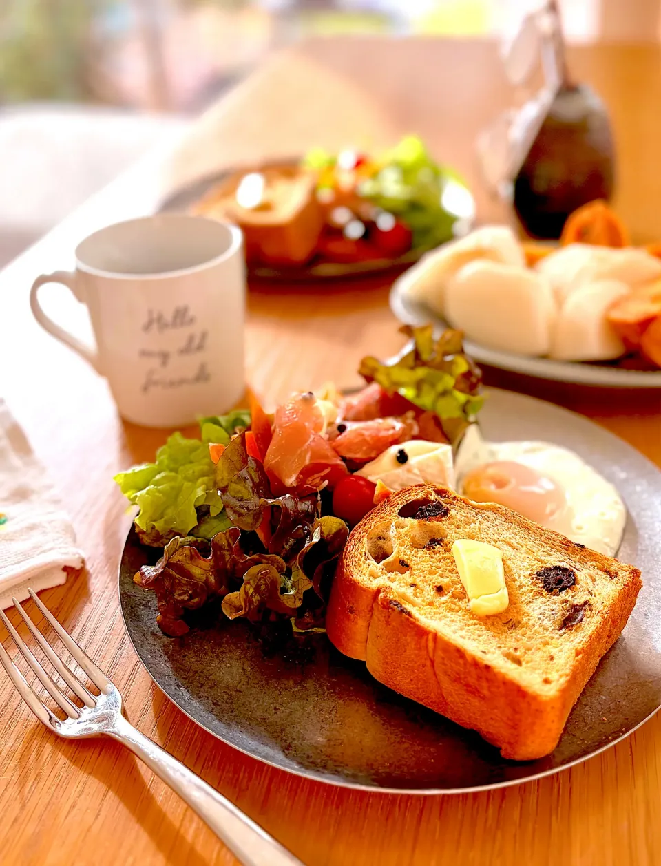 新しい家族🐕を迎える朝のモーニングプレート|kaeさん