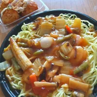あんかけ焼きそばとたこ焼き♥|玉ちゃんさん