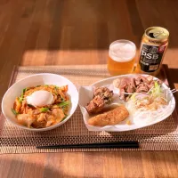 豚バラキムチ焼きそば 温玉のせ|Ruotoさん