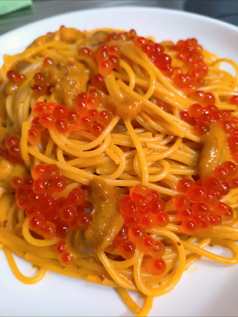 イクラと雲丹のパスタ|時雨さん