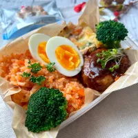 【誤差あり弁当】チキングラタンとチーズインハンバーグ弁当