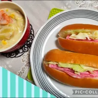 困った時には炊飯器シチュー、パンの夜ごはん