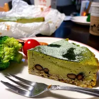抹茶ベイクドチーズケーキ🍵|DKさん