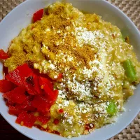 カレー雑炊🍛|すくらんぶるえっぐさん