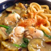 牡蠣の卵とじうどん|Yasuo  Watanabeさん