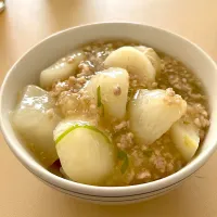 カブのそぼろあんドン|たけさん