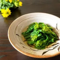 アッチさんの料理 菜の花のつゆだくおひたし