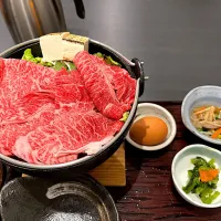特上 米沢牛牛鍋定食 赤身|じょんさん