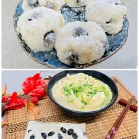 「黒豆大福＆かき玉うどん」|バシュランさん