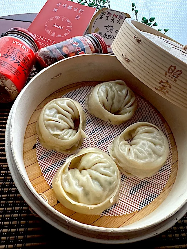 キムチ味のチンマンドゥ 蒸し餃子🥟|🌺🌺Foodie🌺🌺さん