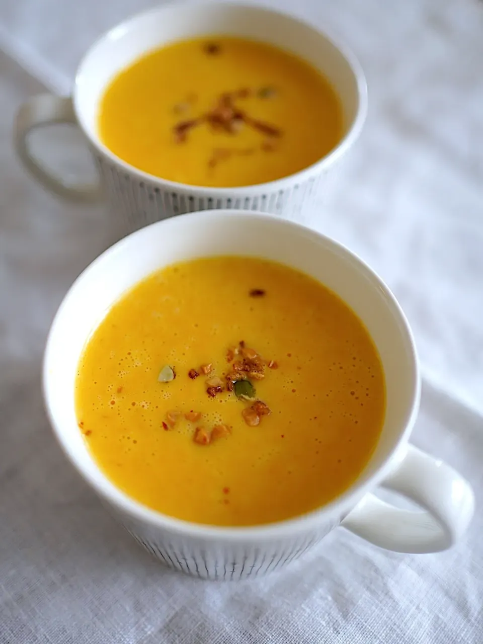 人参スープ　カリカリナッツ添え|Junさん