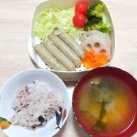 2026 0111　レンジせいろ　豆腐とわかめのお味噌汁|いもこ。さん