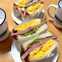 今朝はサンドイッチ|こどもおやじさん