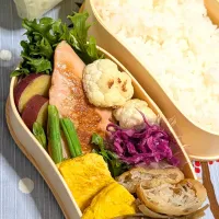 本日のお弁当〜鮭弁幕の内風弁当| f.1125beさん