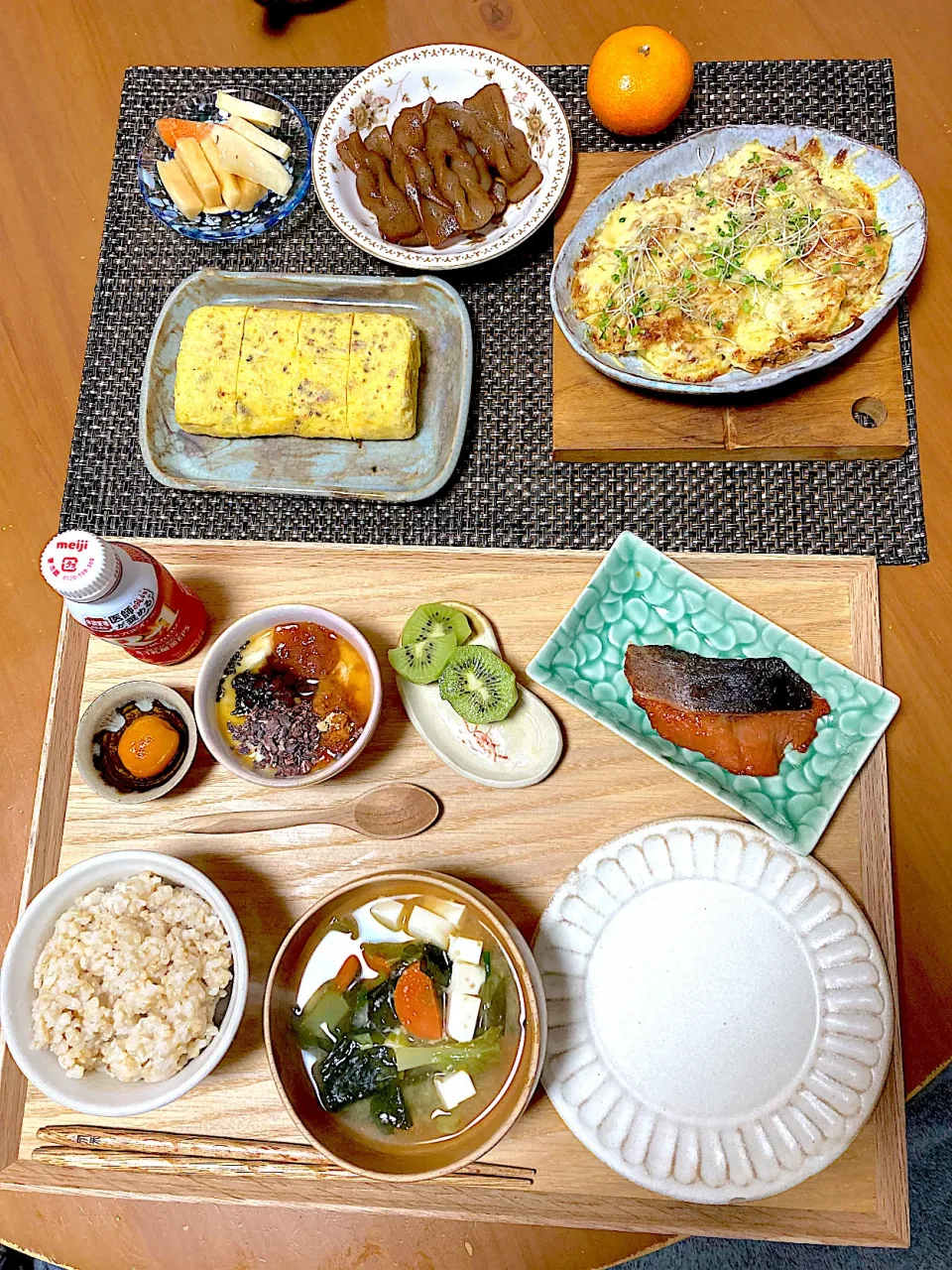 沖縄へ帰って午後から夜中までお仕事頑張ってね💪✨のプチビュッフェスタイル朝ごはん1/11|さくたえさん