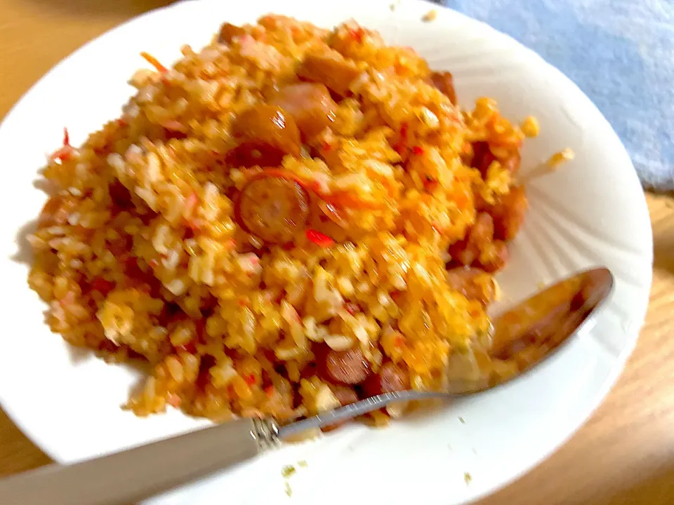 カフェ風チキンライス。|くろーぶやんさん