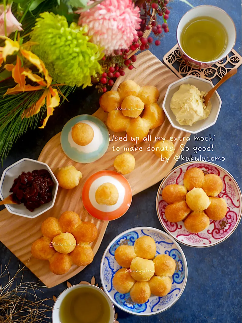 もちもちポンデリング風ドーナツ˓˓ ⍥⃝⃝ ˒˒˓˓ ⍥⃝⃝ ˒˒|kukulutomo ❁𓎪 ⡱𓎩‎𐩢𐩺𓎪 ⡱さん