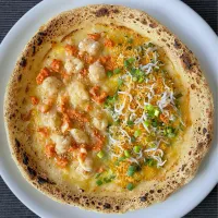 明太もち＆しらすのピザ🍕