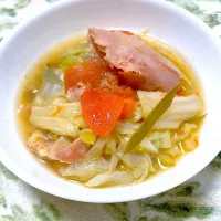 白菜とトマトの和風スープ|つるひめさん