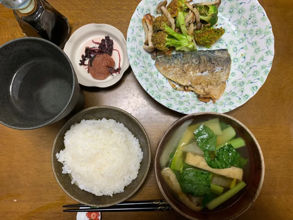 夕食　サバのガーリックムニエル|ATさん