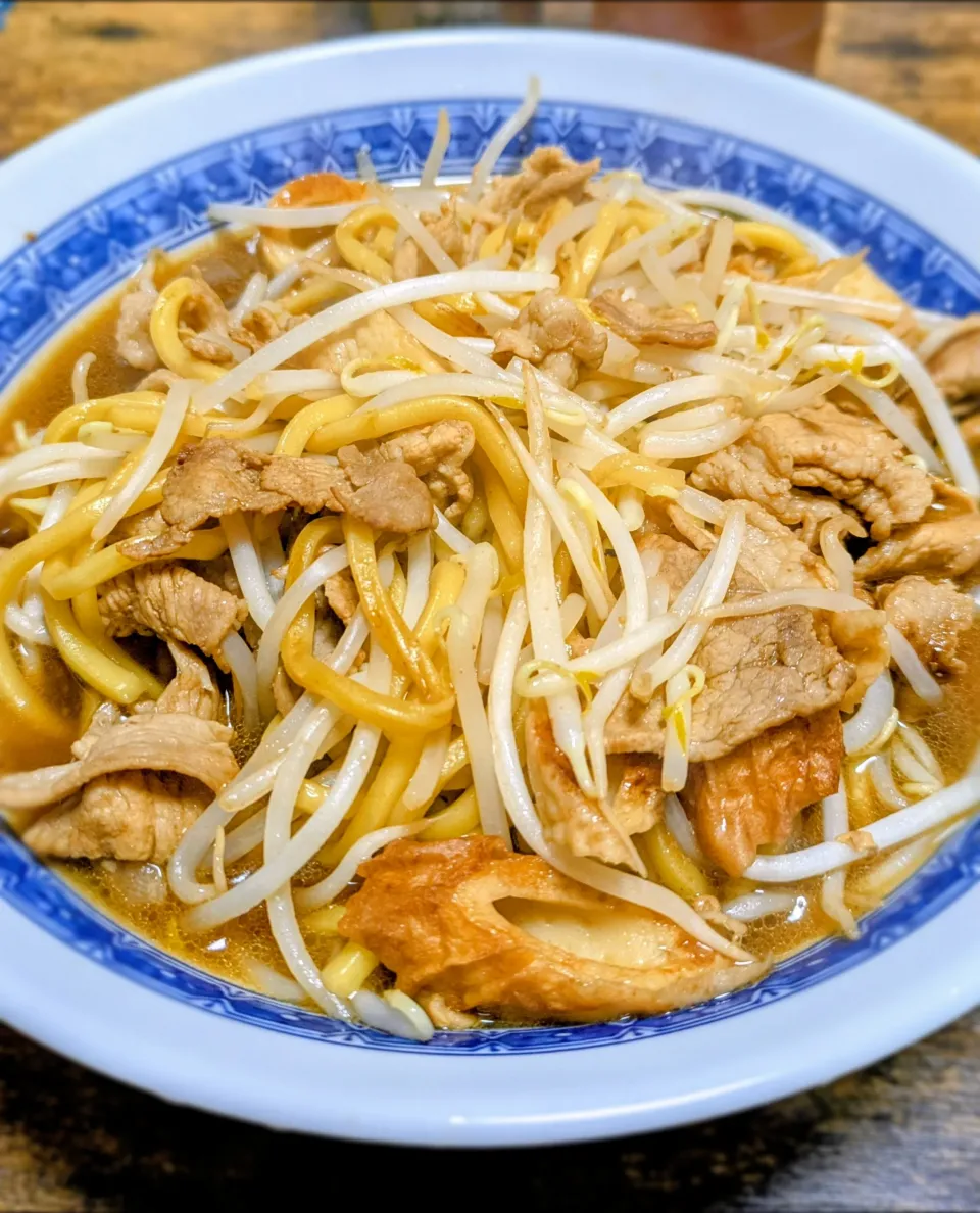 ソース焼きそばラーメン|闇夜の狸さん