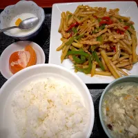 豚肉とじゃがいも炒めランチ|Noriyuki Saitoさん