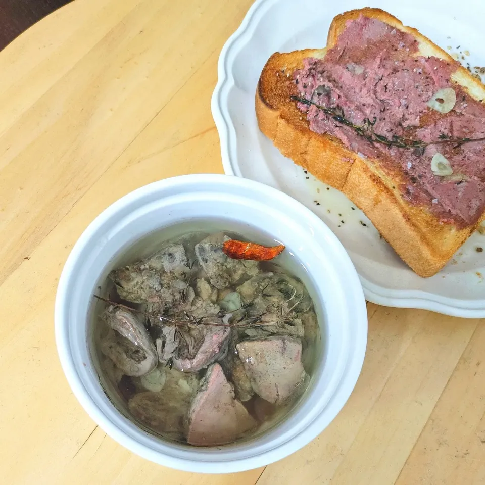 ブランド鶏レバー＆ハツのコンフィ|mi_neneco♪さん