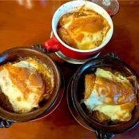 Spring Onion gratin soup♨新玉でｵﾆｸﾞﾗｽ〜ﾌﾟ🎵| 🌈Ami🍻さん