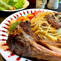 ラムチョップとサーディンのパスタ| DKさん