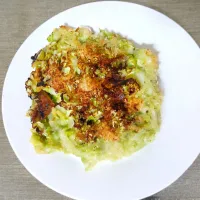 お餅deもんじゃ風(*´▽｀*)✨