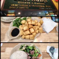 Yummy tofu and beef veggies stirfry with rice ☺️😋| 🍒lynnlicious🍒さん