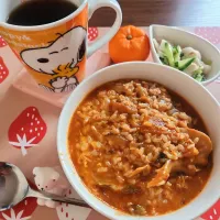 とろけるチーズキムチおじや|aiさん