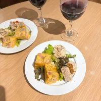 前菜3種盛りとホットワイン|ちゃみこさん