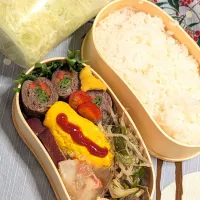 本日のお弁当〜野菜の肉巻き弁当|f.1125beさん