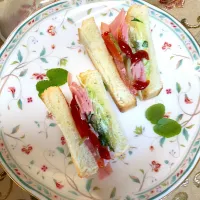 野菜&ハムサンドイッチ🥪|Mahinaさん