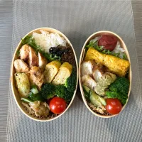 鶏むね肉のニンニク生姜塩麹焼き弁当|kazuさん